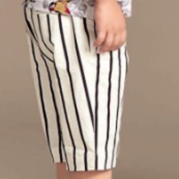 DOLCE AND GABBANA BOYS NAUTICAL WHITE STRIPED SHORTS NWT SZ 6
